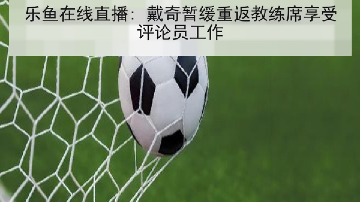 乐鱼在线直播: 戴奇暂缓重返教练席享受评论员工作